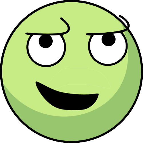 greenface, green, face, grin